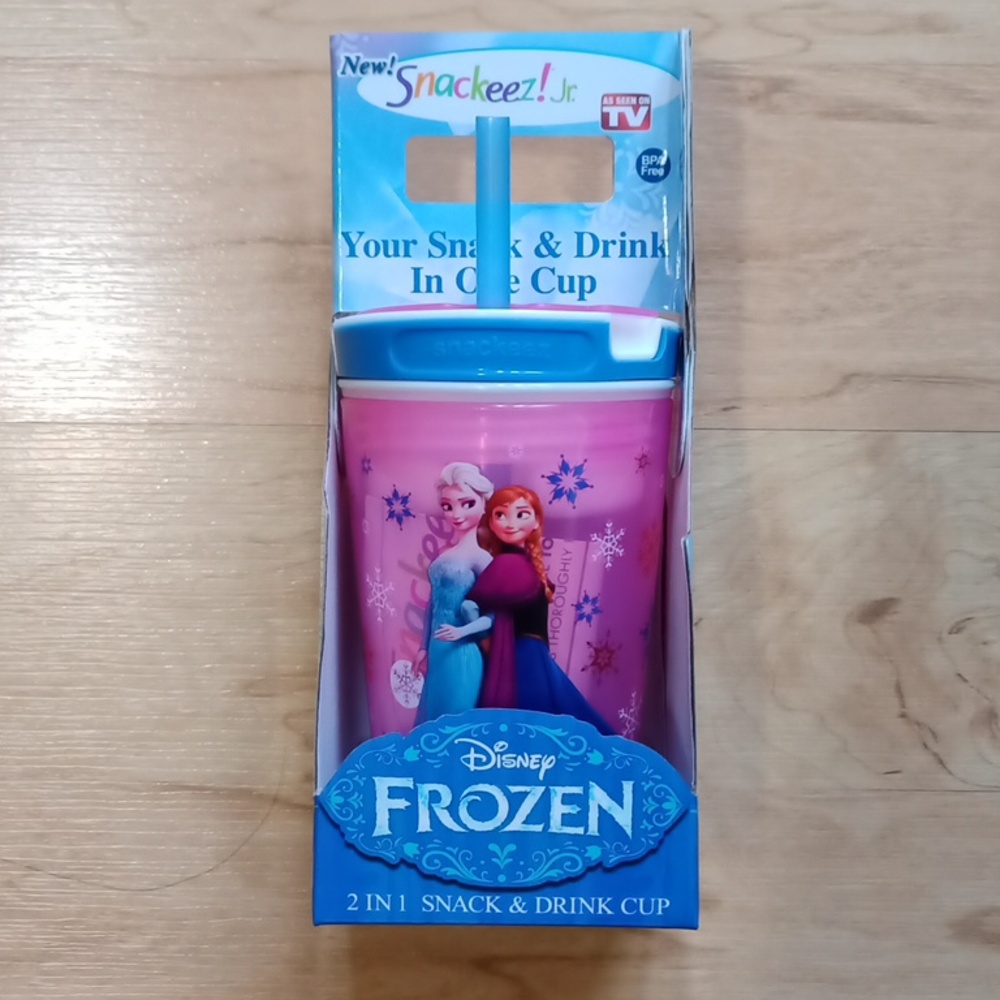 Disney Frozen Snackeez 2 in 1 Snack Drink Cup Elsa Ana